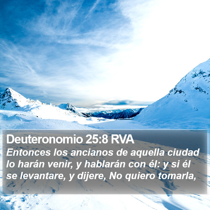 Deuteronomio 25:8 RVA Bible Study