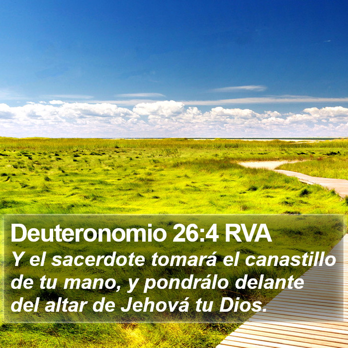 Deuteronomio 26:4 RVA Bible Study