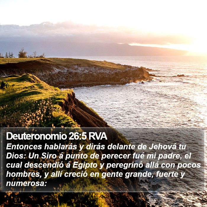 Deuteronomio 26:5 RVA Bible Study