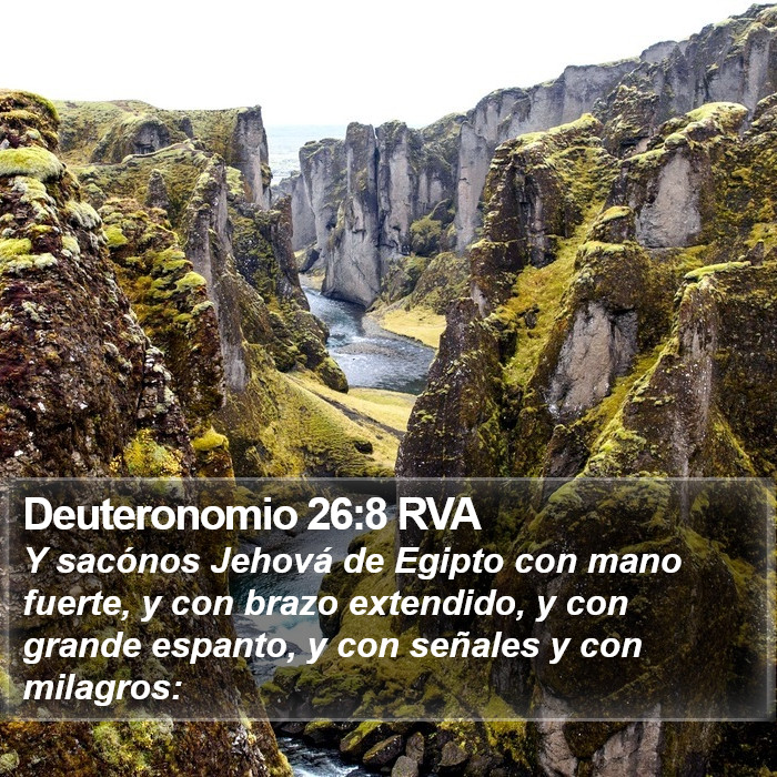 Deuteronomio 26:8 RVA Bible Study