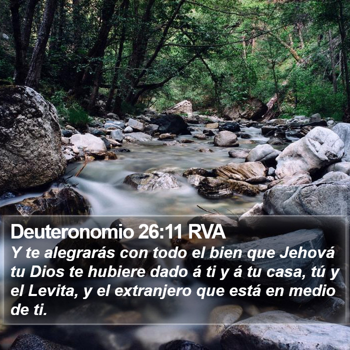 Deuteronomio 26:11 RVA Bible Study