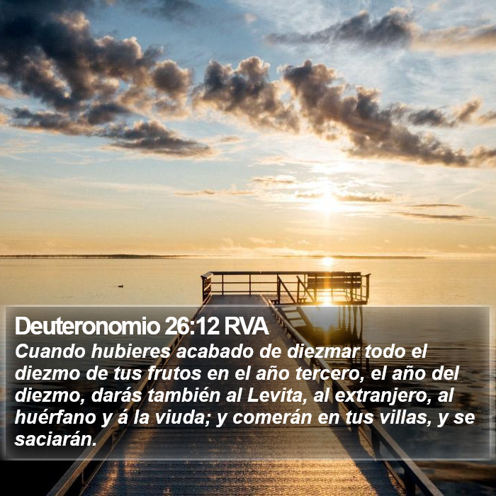 Deuteronomio 26:12 RVA Bible Study