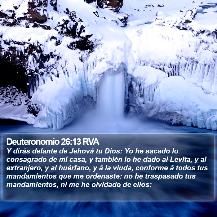 Deuteronomio 26:13 RVA Bible Study