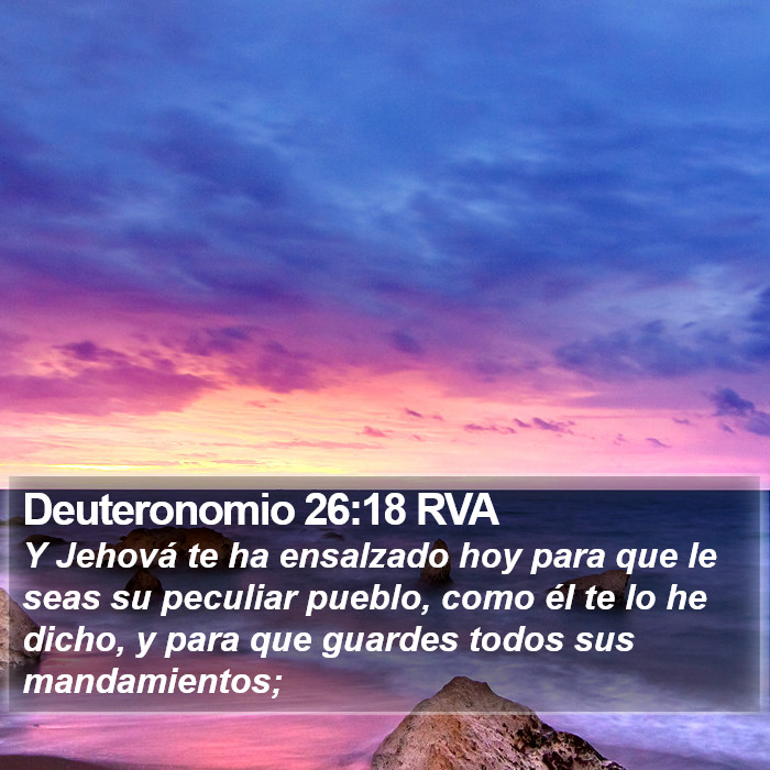 Deuteronomio 26:18 RVA Bible Study