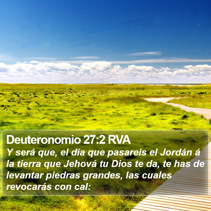 Deuteronomio 27:2 RVA Bible Study