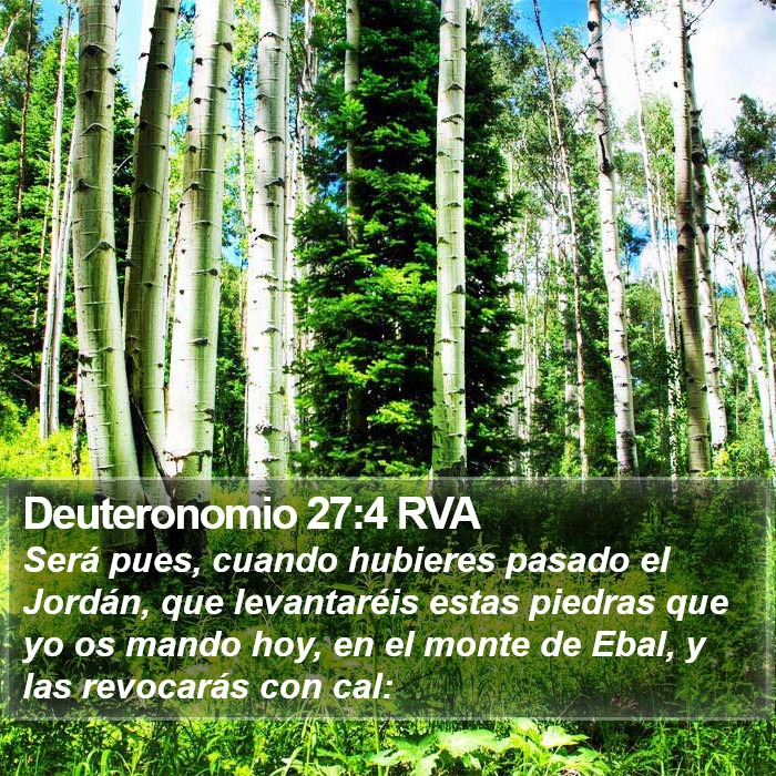 Deuteronomio 27:4 RVA Bible Study