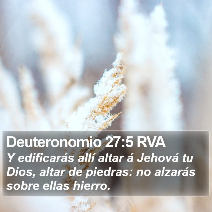 Deuteronomio 27:5 RVA Bible Study