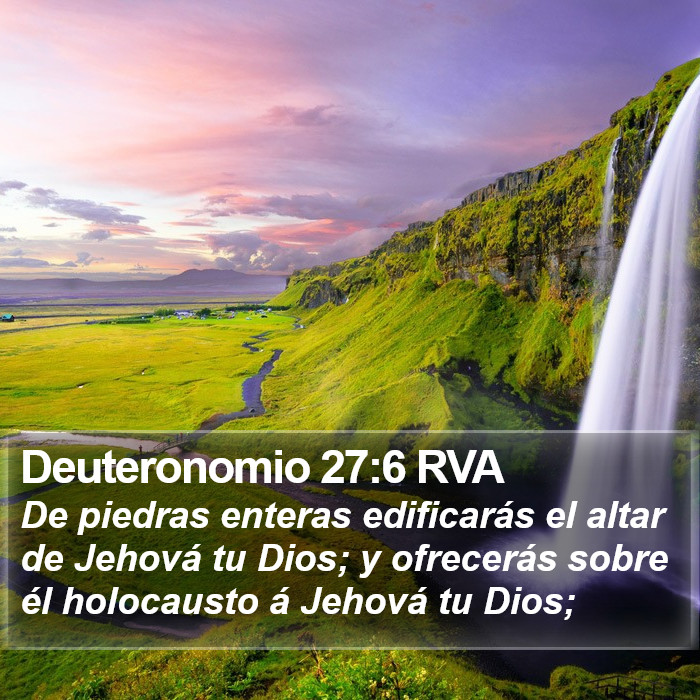 Deuteronomio 27:6 RVA Bible Study