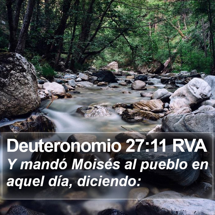 Deuteronomio 27:11 RVA Bible Study