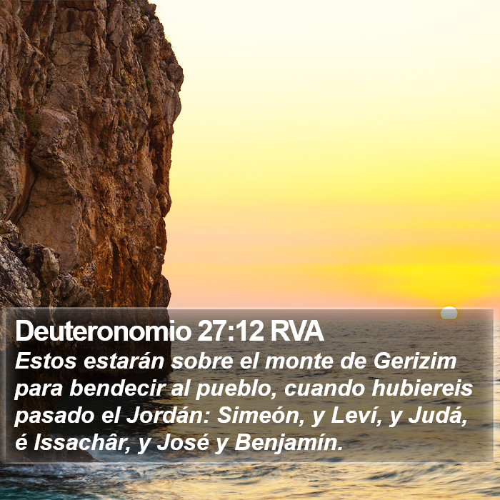 Deuteronomio 27:12 RVA Bible Study