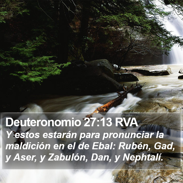 Deuteronomio 27:13 RVA Bible Study