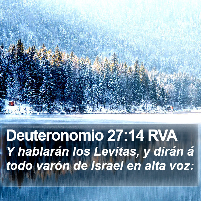 Deuteronomio 27:14 RVA Bible Study