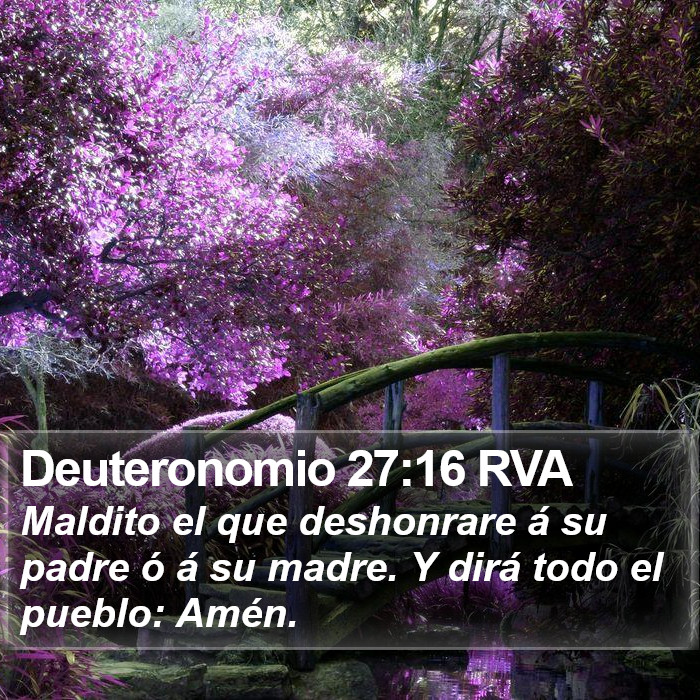 Deuteronomio 27:16 RVA Bible Study