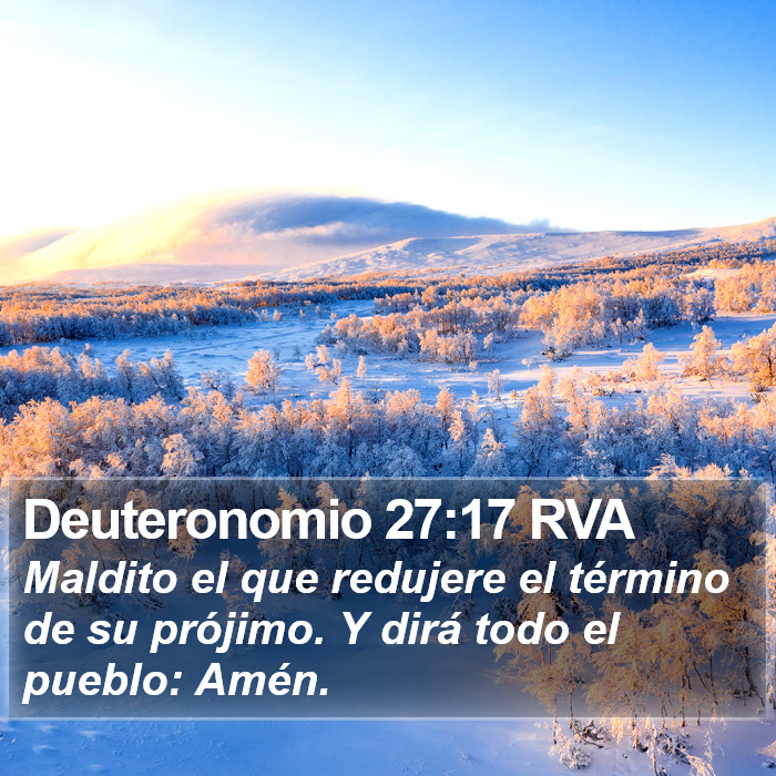 Deuteronomio 27:17 RVA Bible Study