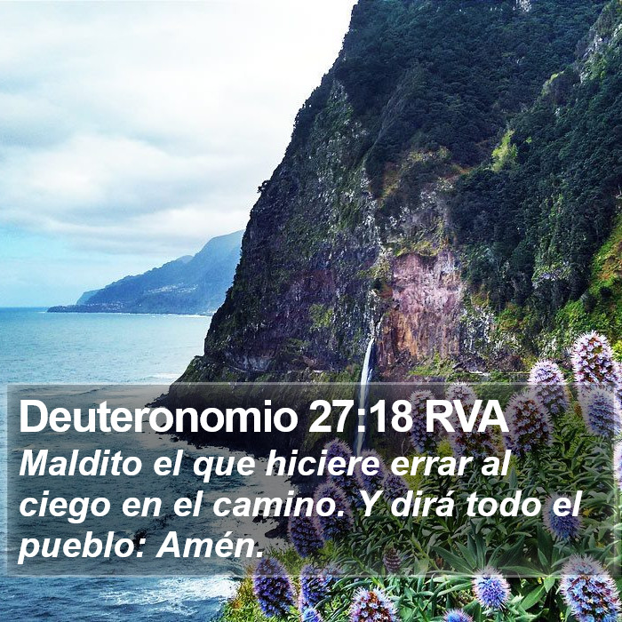 Deuteronomio 27:18 RVA Bible Study