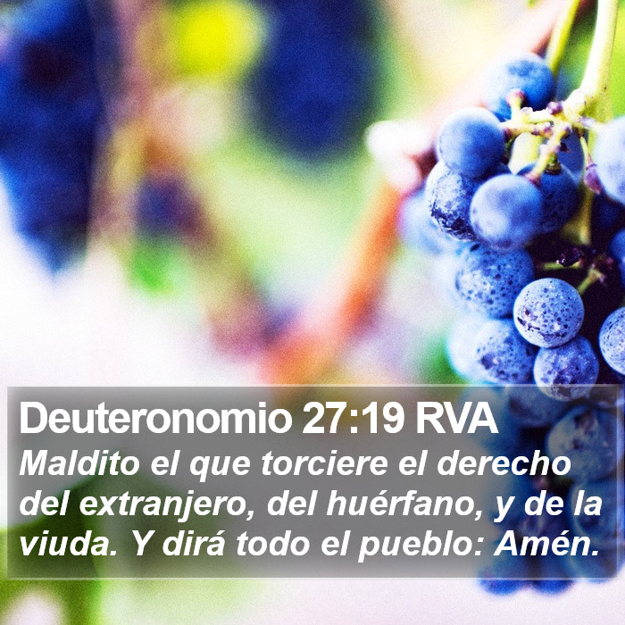 Deuteronomio 27:19 RVA Bible Study