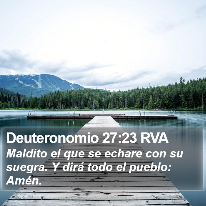 Deuteronomio 27:23 RVA Bible Study