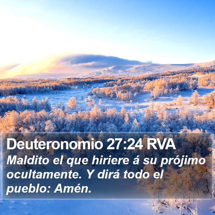 Deuteronomio 27:24 RVA Bible Study