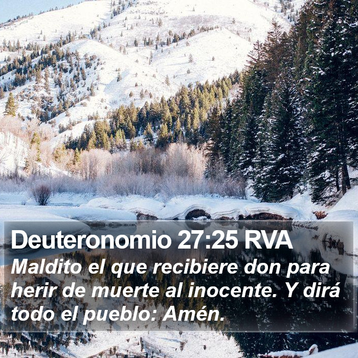 Deuteronomio 27:25 RVA Bible Study