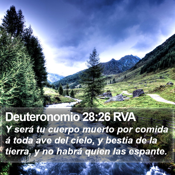 Deuteronomio 28:26 RVA Bible Study