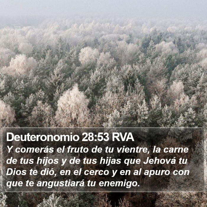 Deuteronomio 28:53 RVA Bible Study