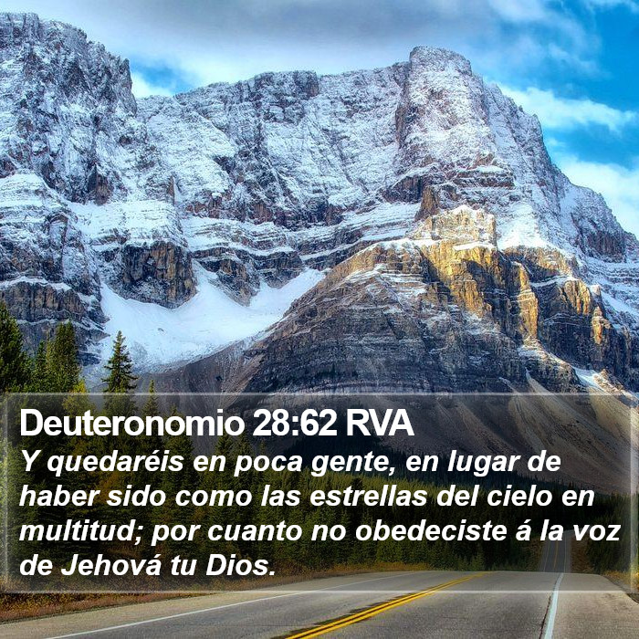 Deuteronomio 28:62 RVA Bible Study