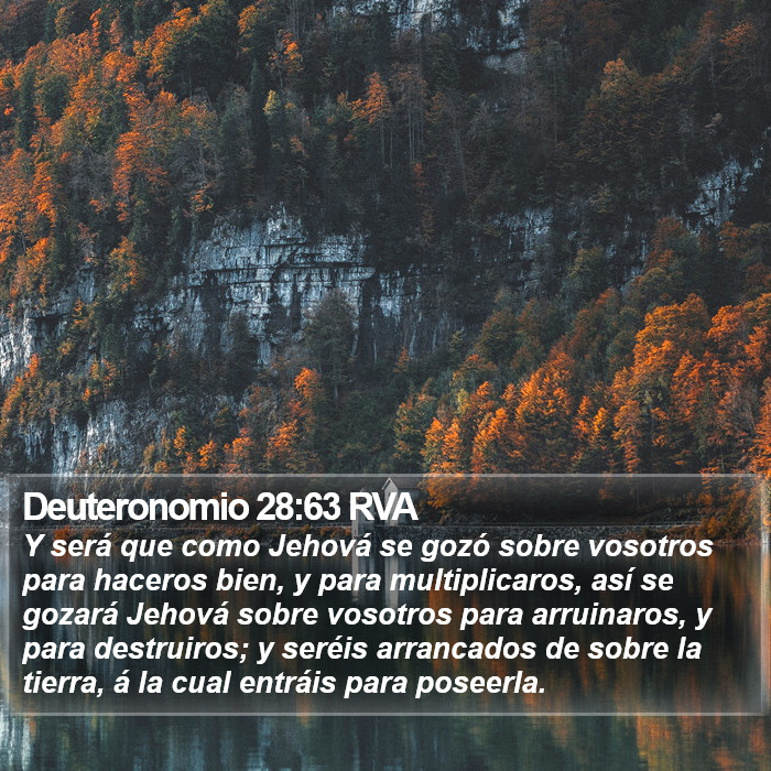 Deuteronomio 28:63 RVA Bible Study