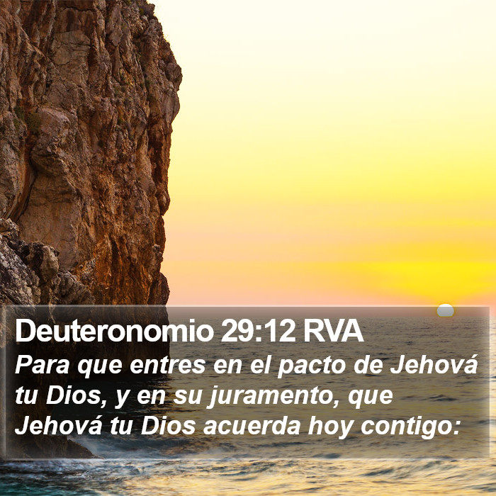 Deuteronomio 29:12 RVA Bible Study