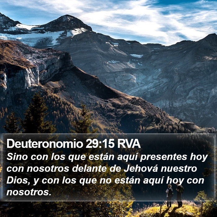 Deuteronomio 29:15 RVA Bible Study