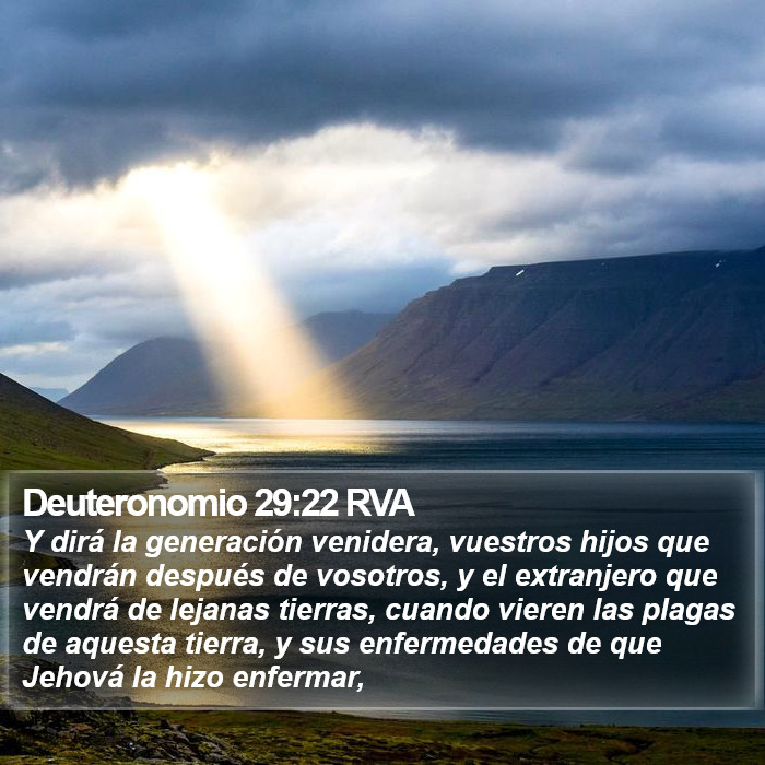 Deuteronomio 29:22 RVA Bible Study