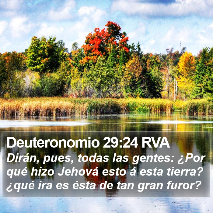 Deuteronomio 29:24 RVA Bible Study