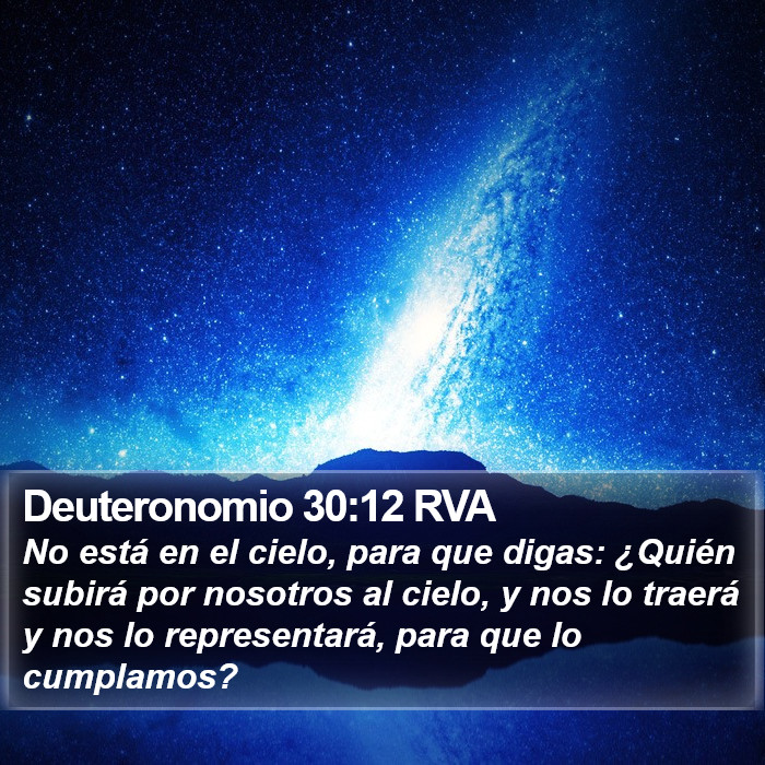 Deuteronomio 30:12 RVA Bible Study