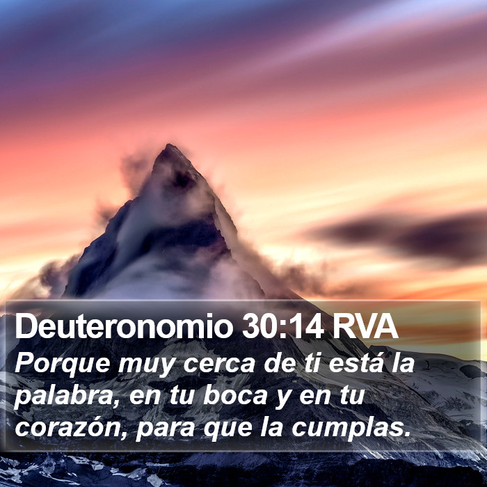 Deuteronomio 30:14 RVA Bible Study