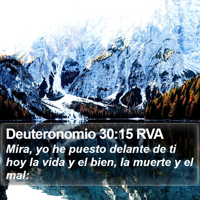 Deuteronomio 30:15 RVA Bible Study