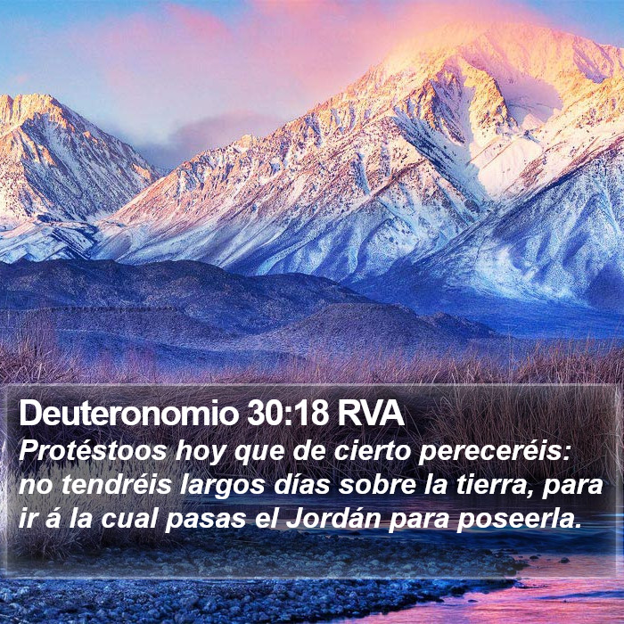 Deuteronomio 30:18 RVA Bible Study