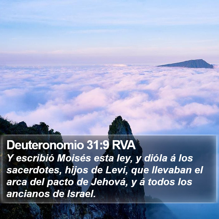 Deuteronomio 31:9 RVA Bible Study