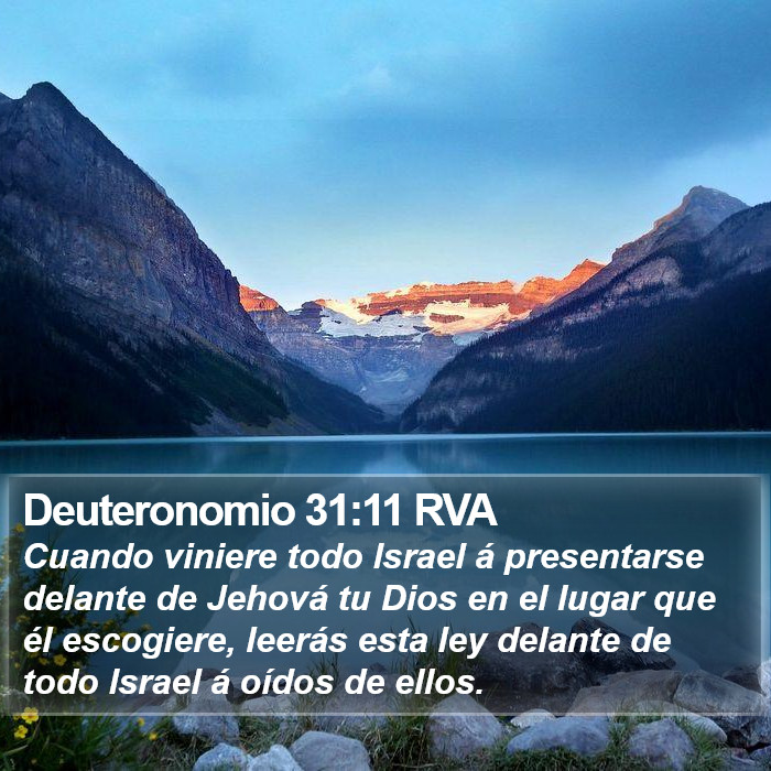 Deuteronomio 31:11 RVA Bible Study