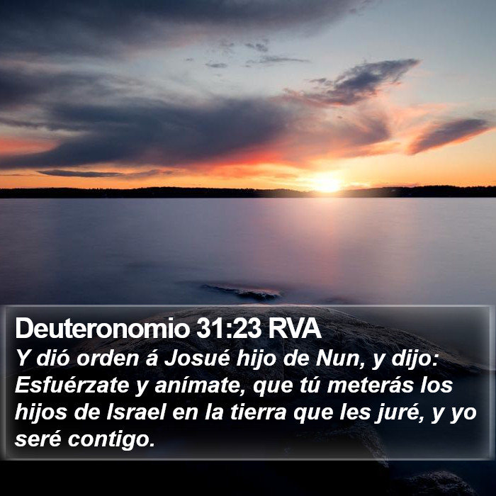 Deuteronomio 31:23 RVA Bible Study