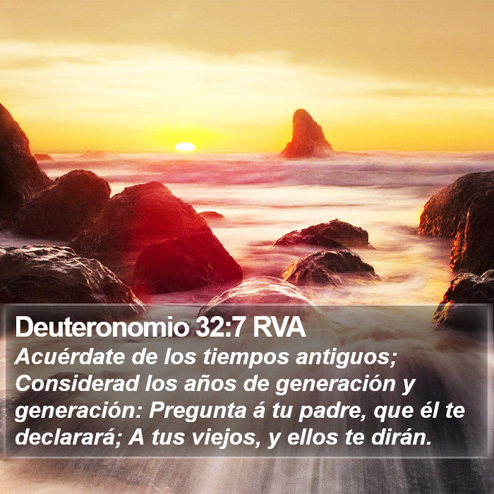 Deuteronomio 32:7 RVA Bible Study