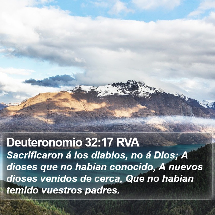 Deuteronomio 32:17 RVA Bible Study