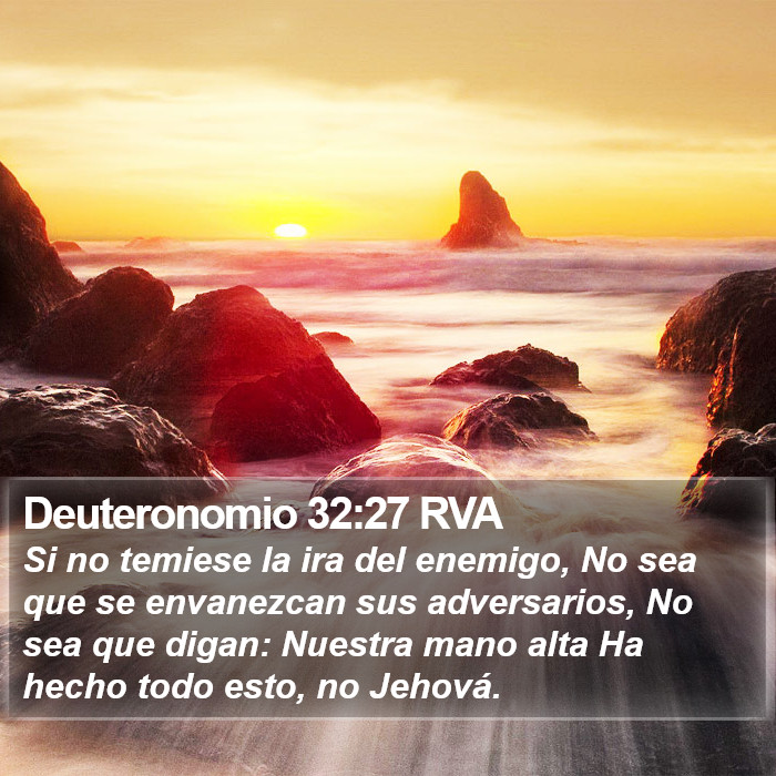 Deuteronomio 32:27 RVA Bible Study