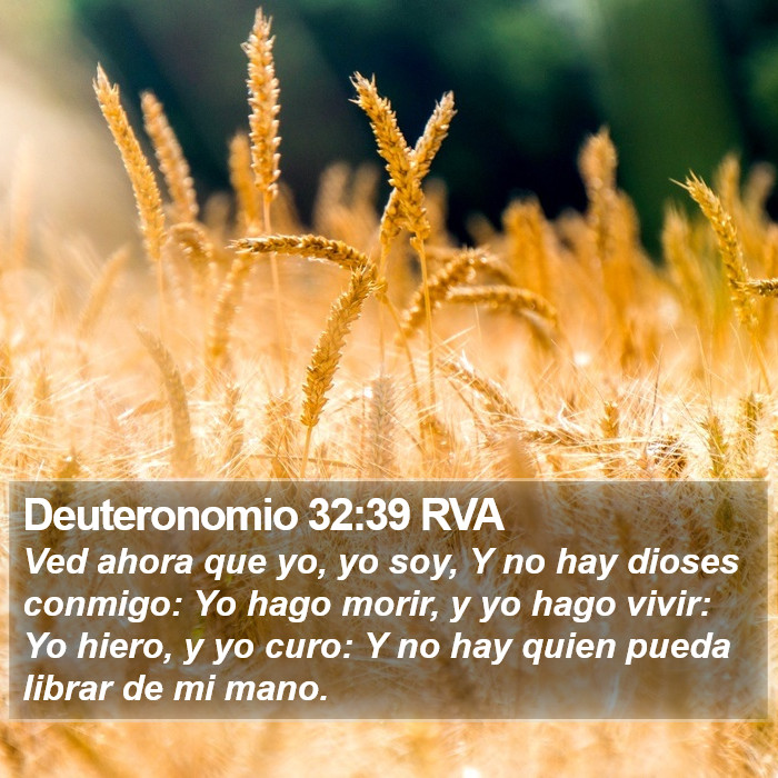 Deuteronomio 32:39 RVA Bible Study