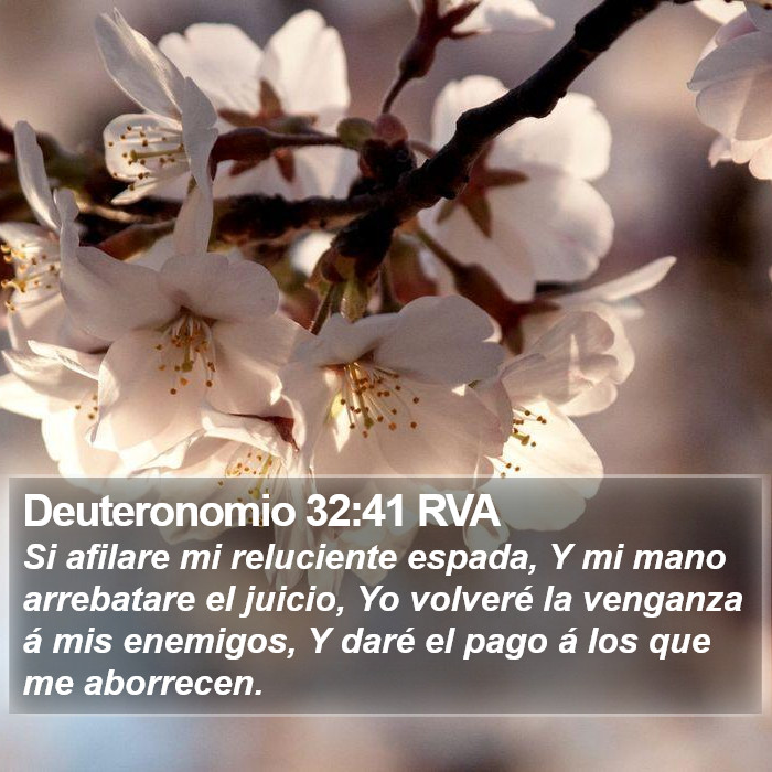 Deuteronomio 32:41 RVA Bible Study