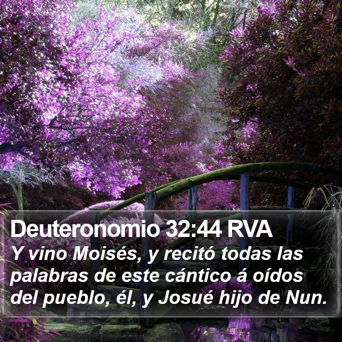 Deuteronomio 32:44 RVA Bible Study