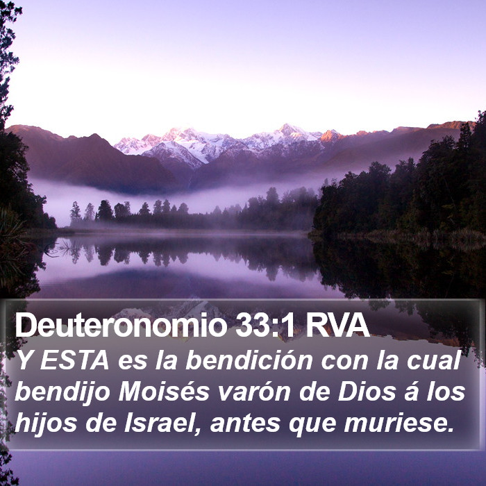 Deuteronomio 33:1 RVA Bible Study