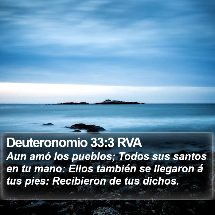 Deuteronomio 33:3 RVA Bible Study