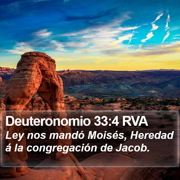 Deuteronomio 33:4 RVA Bible Study