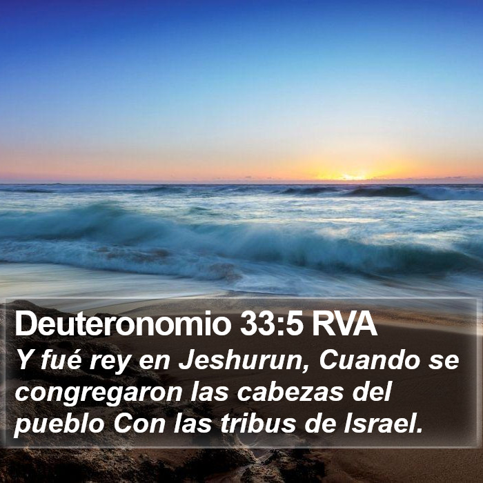 Deuteronomio 33:5 RVA Bible Study