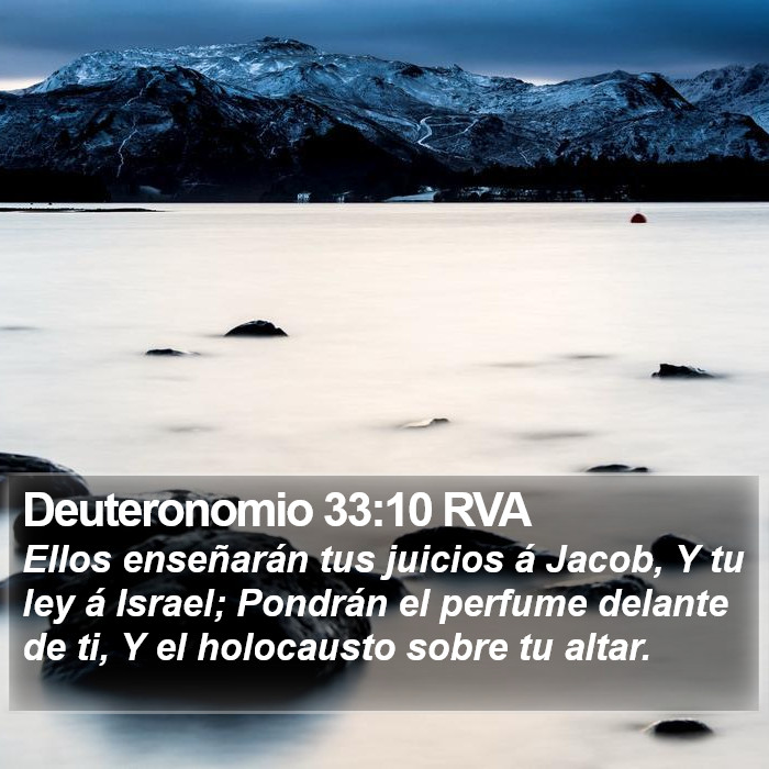 Deuteronomio 33:10 RVA Bible Study