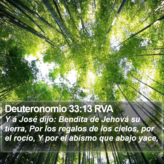 Deuteronomio 33:13 RVA Bible Study